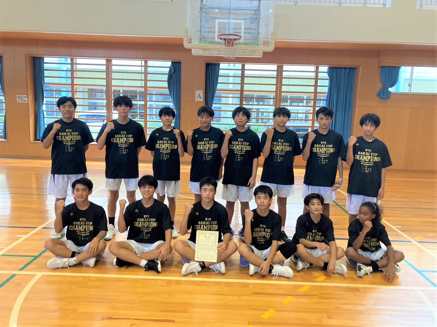 樽川中学校バスケ部大会用ユニフォーム BALL LINE昇華ユニフォーム】境川中学校女子バスケットボール部 様